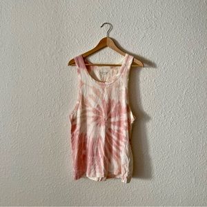 All Saint Pink Tye Dye Tank size Small